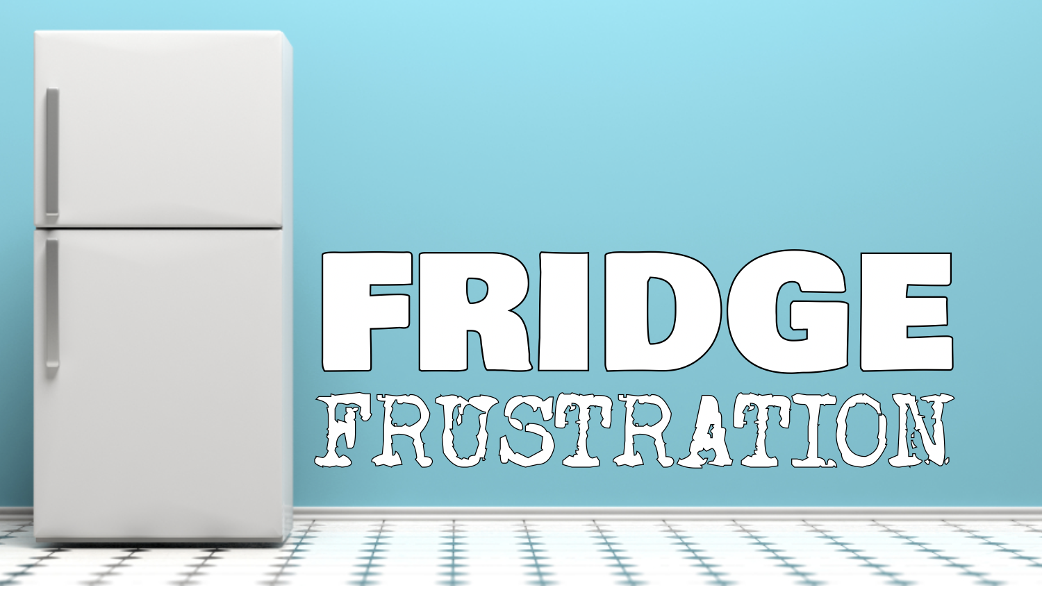 In FRIDGE FRUSTRATION , three players will face the ultimate challenge of sharing a messy office refrigerator. They must work together in order to tackle the bane of any work environment - a shared fridge.