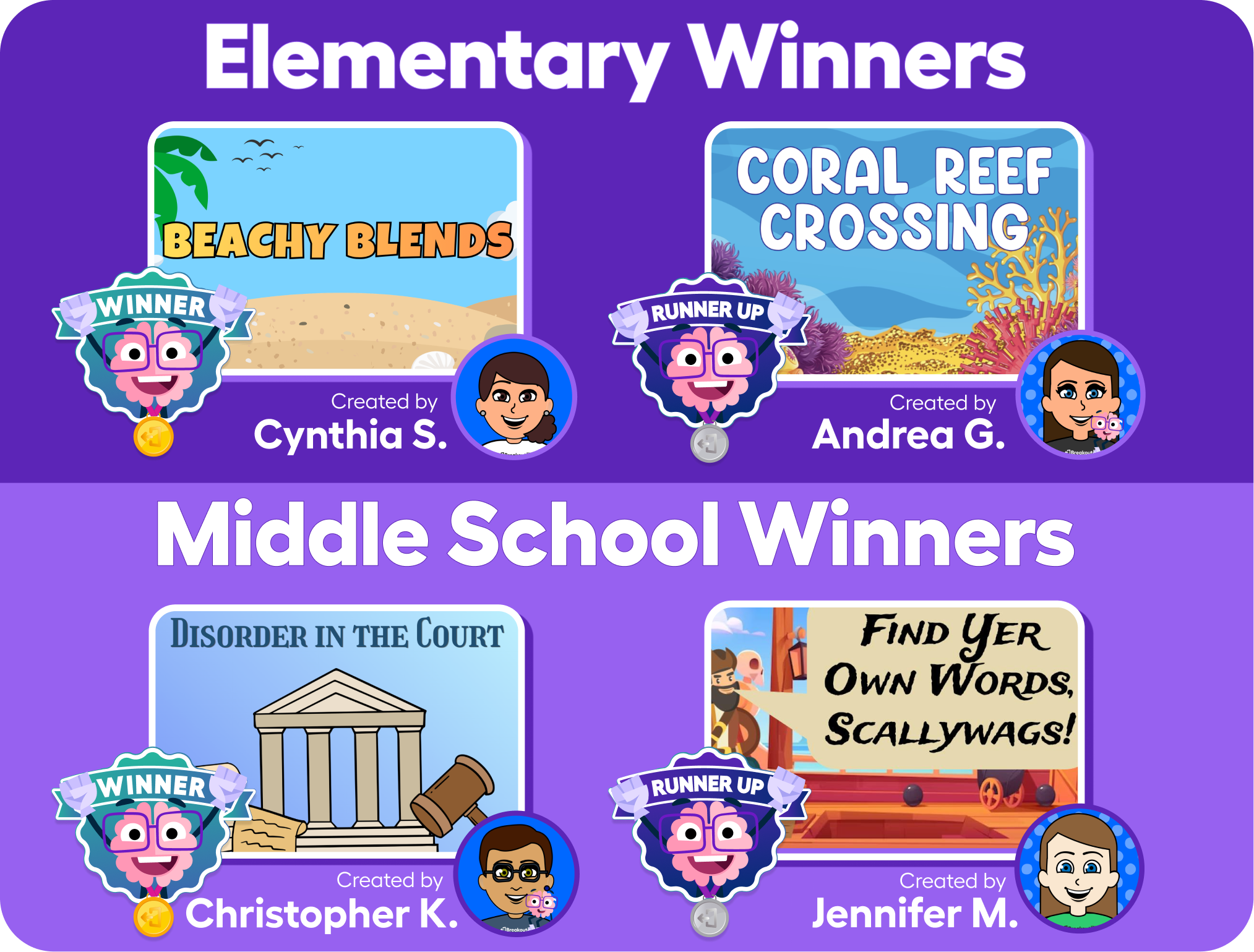 Announcing the Community Games Contest Winners!
