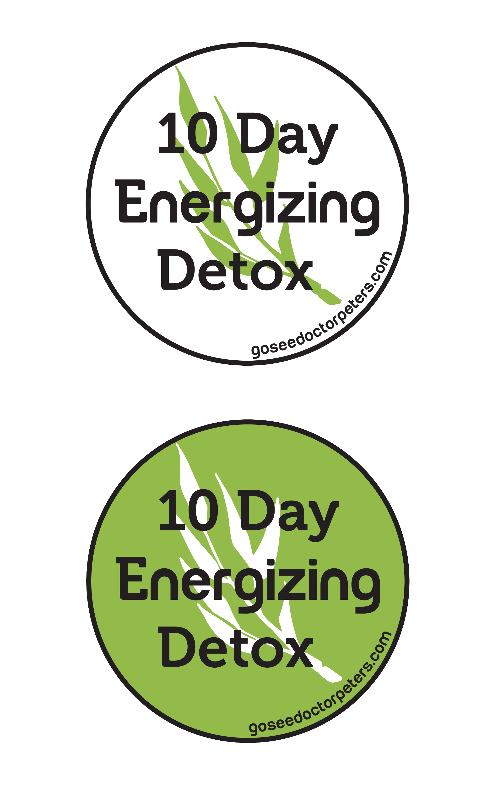 For use tying together the packaging of a 10 day detox clense