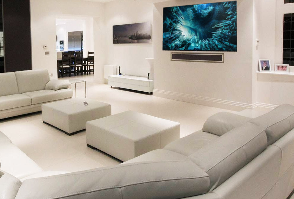 Two Tv Areas In A Living Room
