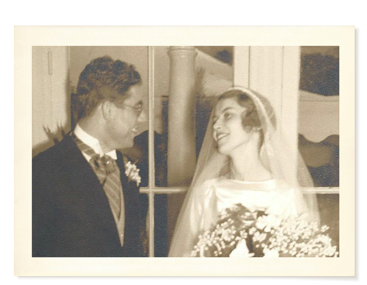  My father and mother on their wedding day