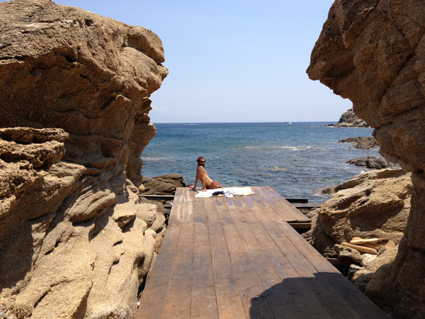 At the oh so amazing San Giorgio hotel in Mykonos, Greece.