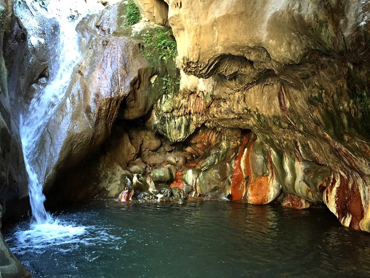 Waterfalls just outside the city.