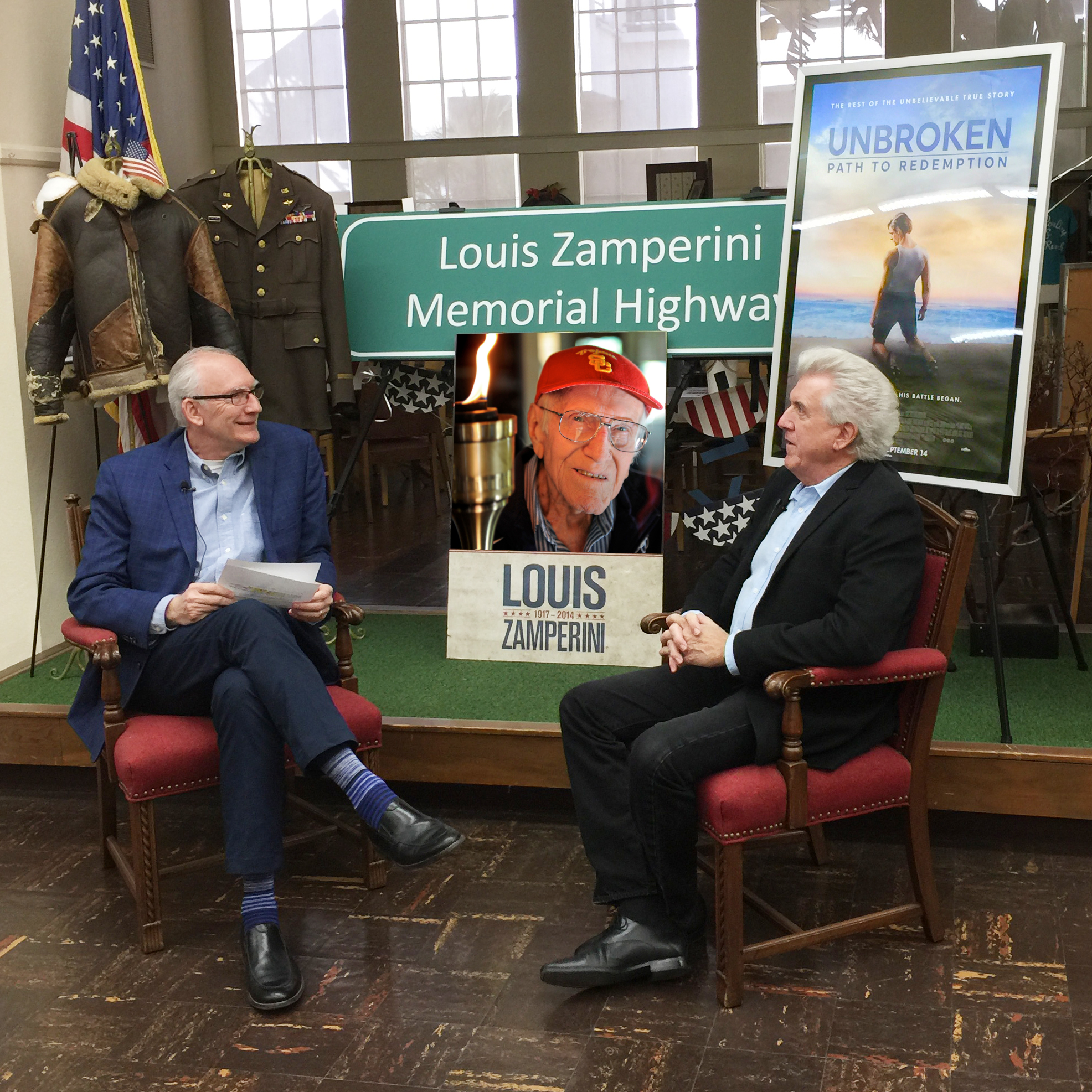 Luke is interviewed by Convene CEO, Greg Leith, and answers questions for Facebook Live on the importance and impact of Unbroken:Path To Redemption at The Torrance Historical Society.