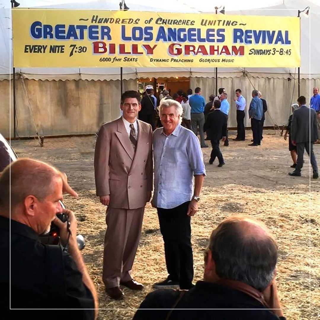 The Zamperini-Graham connection continues on the set of Unbroken:Path To Redemption, with Will Graham powerfully recreating the sermon his grandfather preached in 1949. Marking Louis’ liberation and personal path to redemption and forgiveness.