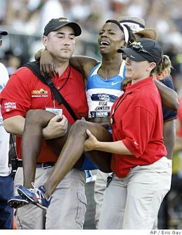 Agony in Eugene (Photo by Eric Gay, AP)