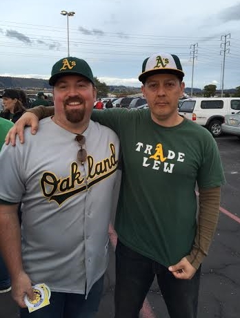 Brian and Josh, the founders of the #TradeLew movement, hanging out in Lot A