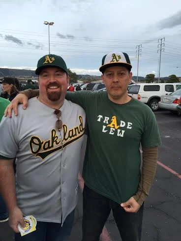 BRIAN AND JOSH, THE FOUNDERS OF THE #TRADELEW MOVEMENT, HANGING OUT IN LOT A