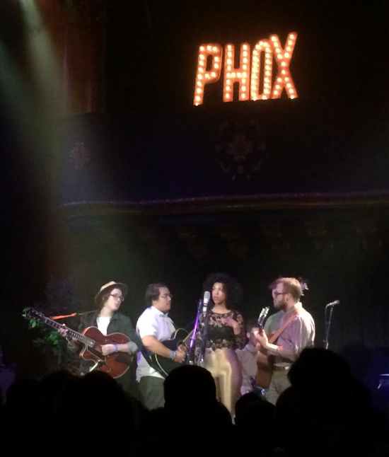 The sextet from Wisconsin harmonizing at San Francisco's Great American Music Hall (photo by Peter Horn) 