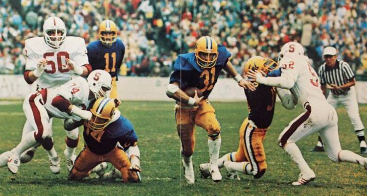 J TORCHIO (#11) BEAT JOHN ELWAY IN THE 1980 BIG GAME. JOHN TUGGLE (#31) WAS THE SUBJECT OF ESPN'S 30FOR30 "THE IRRELEVANT GIANT." (PHOTO COURTESY OF STEVE OLDENBOURG)