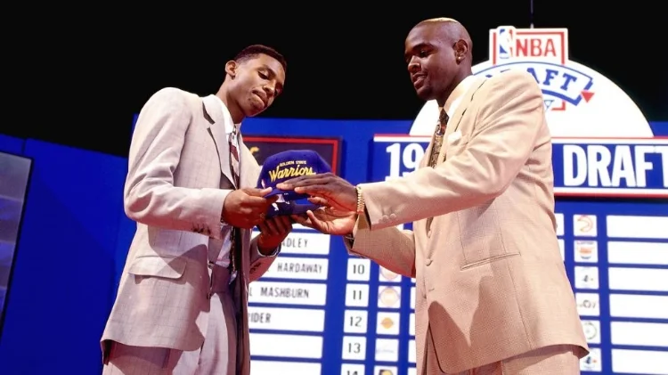 The 1993 trade draft night trade that sent Penny Hardaway to Orlando and no. 1 pick C-Webb to Oakland (photo by Nathaniel S. Butler)