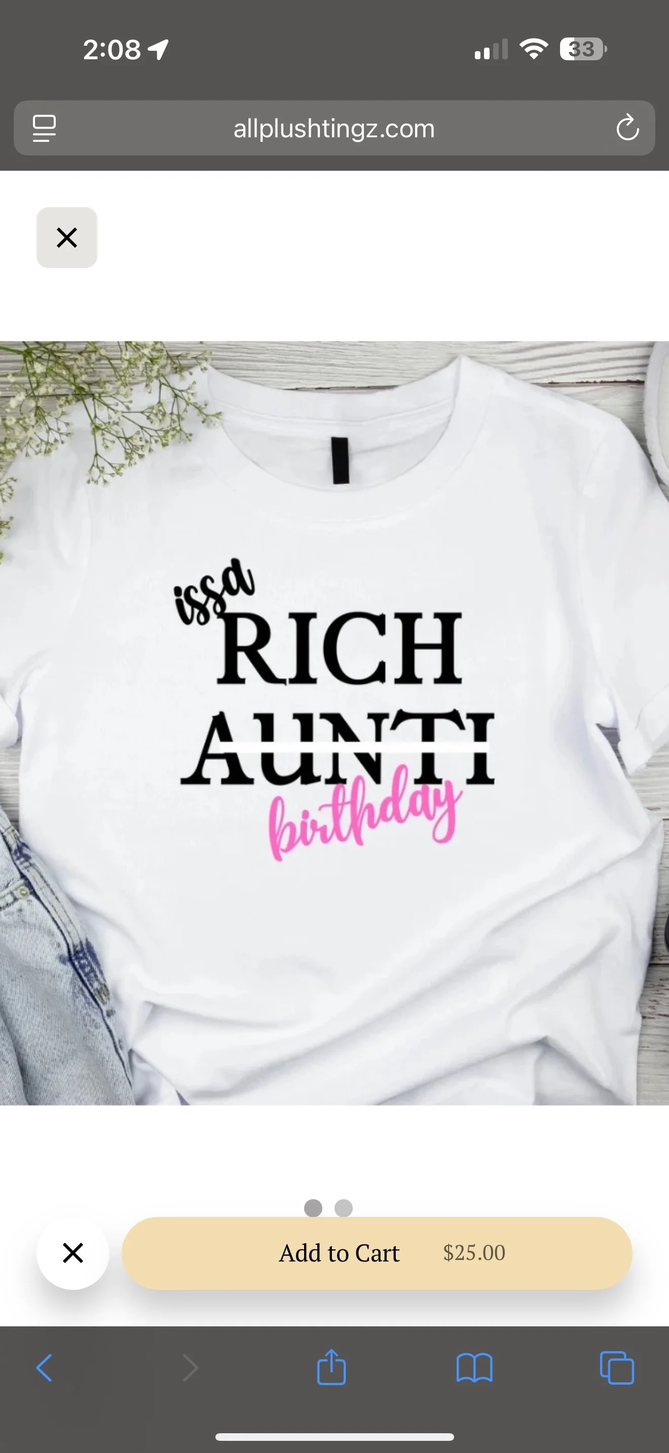 'Issa Rich Aunti Birthday' - Luxe Tee