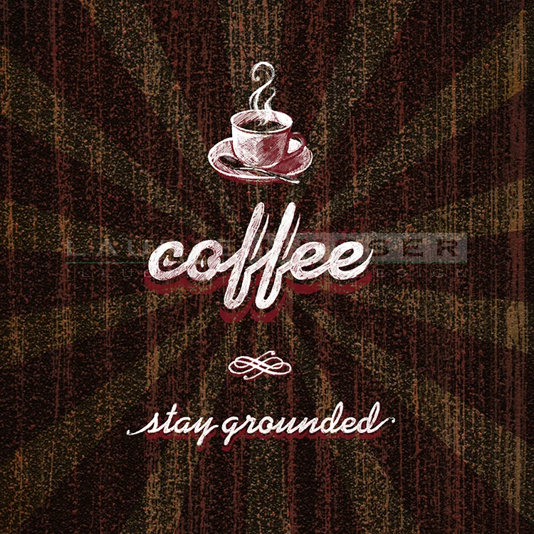 Coffee Stay Grounded 012-0920 8" x 8" 300ppi