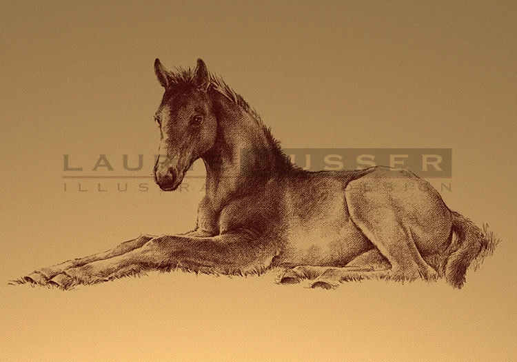 Spring In The Fields 10 x 7" Colored Pencil 009-1211 AVAILABLE FOR LICENSE