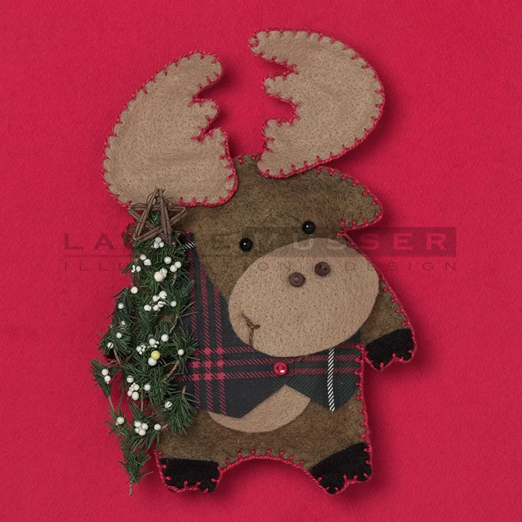Christmoose 5 x 5" Stichery © AGC, LLC ALL RIGHTS RESERVED