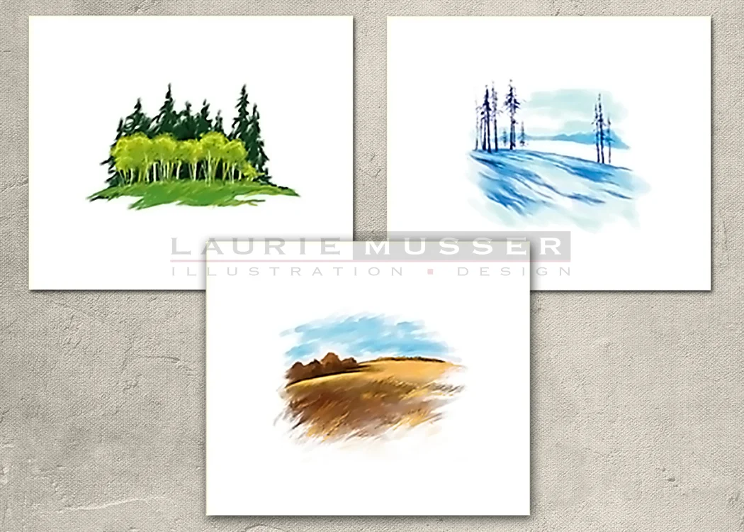3 Note Card Scenes 3.5 x 4" © AGC, LLC ALL RIGHTS RESERVED