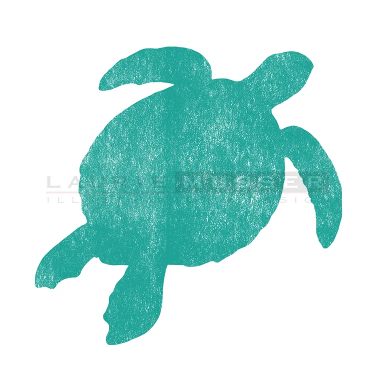 Sea Turtle 2 5 x 5" 17-0619-02
