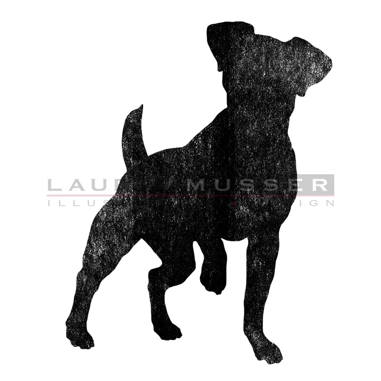 Russell Terrier Hello 5 x 5" 17-0620-02
