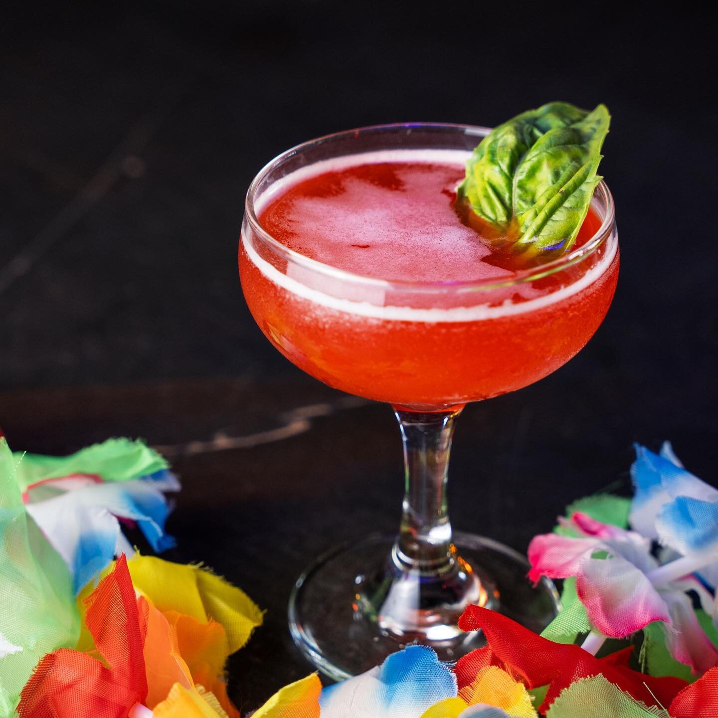 If you need to add a little pep in your step on this rainy day, may we suggest Pony Up! This cocktail is a lovely mix of rhum agricole, strawberry-basil shrub, honey &amp; lime. Enjoy one of these during trivia today starting at 6PM! @companyquestion