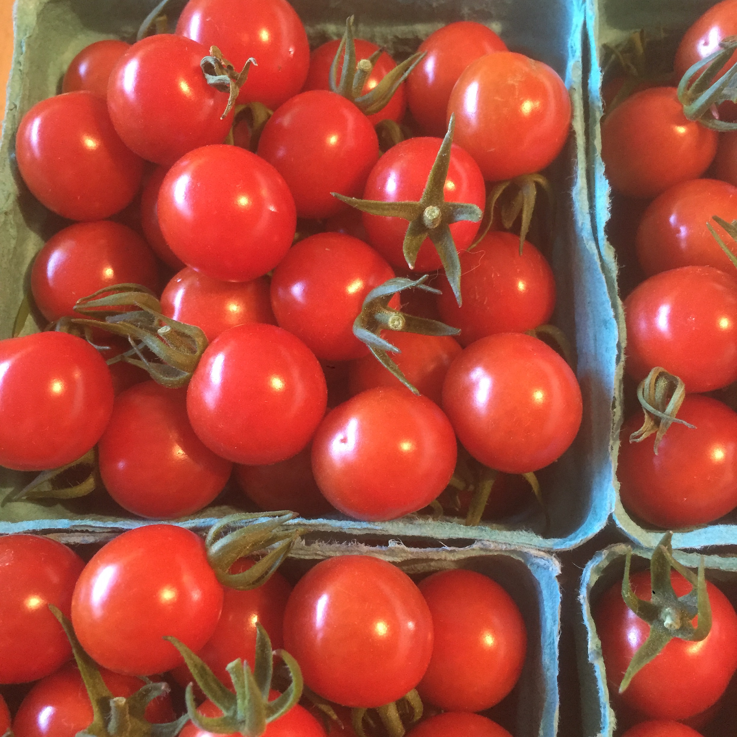  Our red cherry tomatoes are pretty good too.   