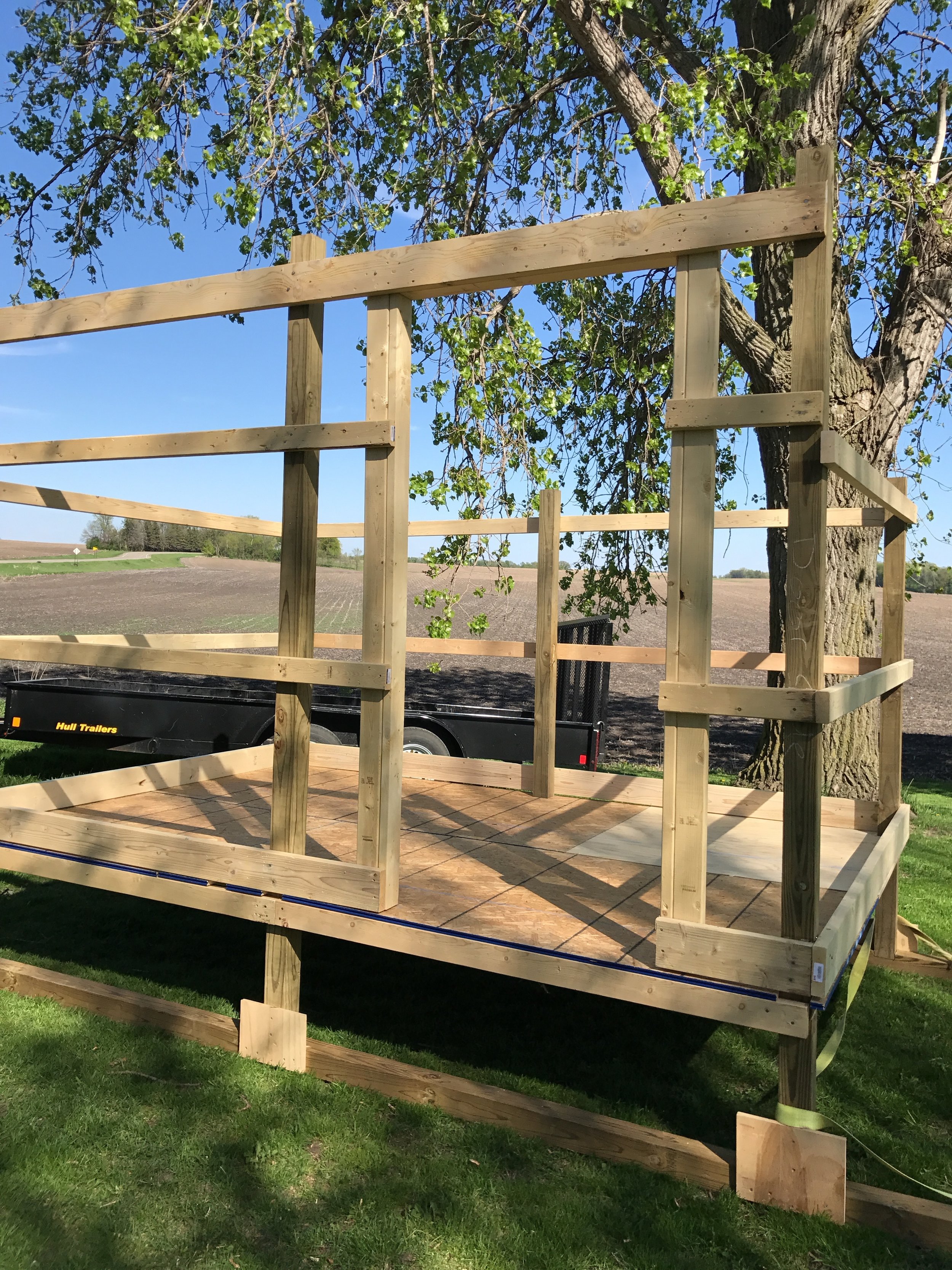  Initial framing. 