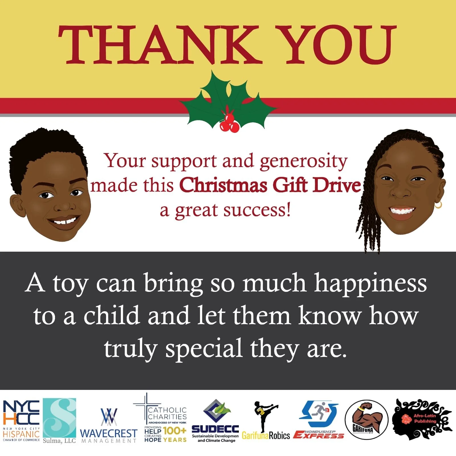 Christmas Gift Drive for victims of Hurricane Eta and Iota