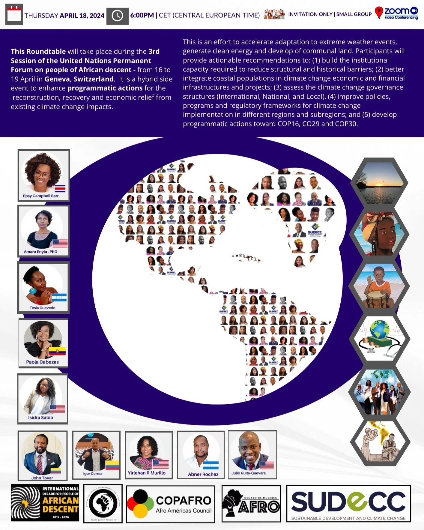 Creating Opportunities and Reducing Climate Change Vulnerabilities in Afro-descendant Populations Roundtable