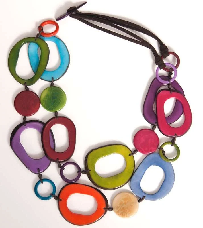 Encanto Jewels Tagua pieces are only available at Maertens during the Summer months