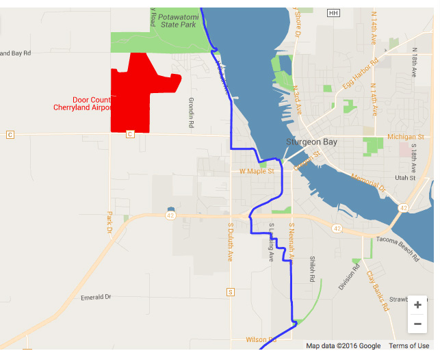 Ice Age National Scenic Trail route