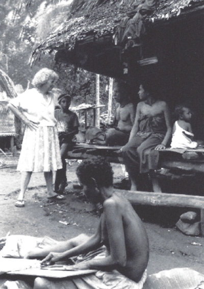 Dr. Annette Weiner, Kwaibwaga Village, Trobriand Islands, 1989 