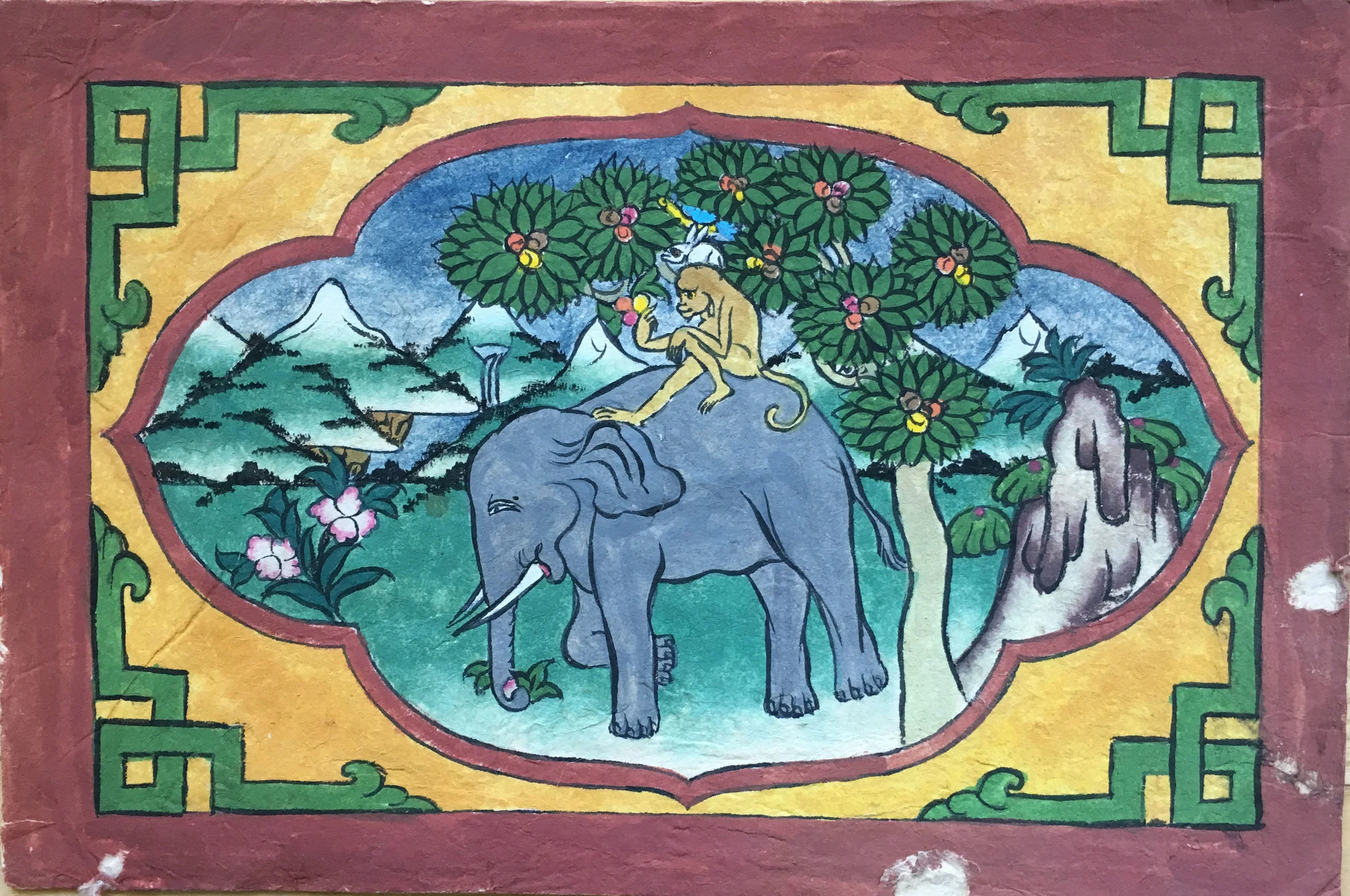 Southern Apples, an Elephant, Monkey, Rabbit, and Bird, Two Mango Trees and a Birthday