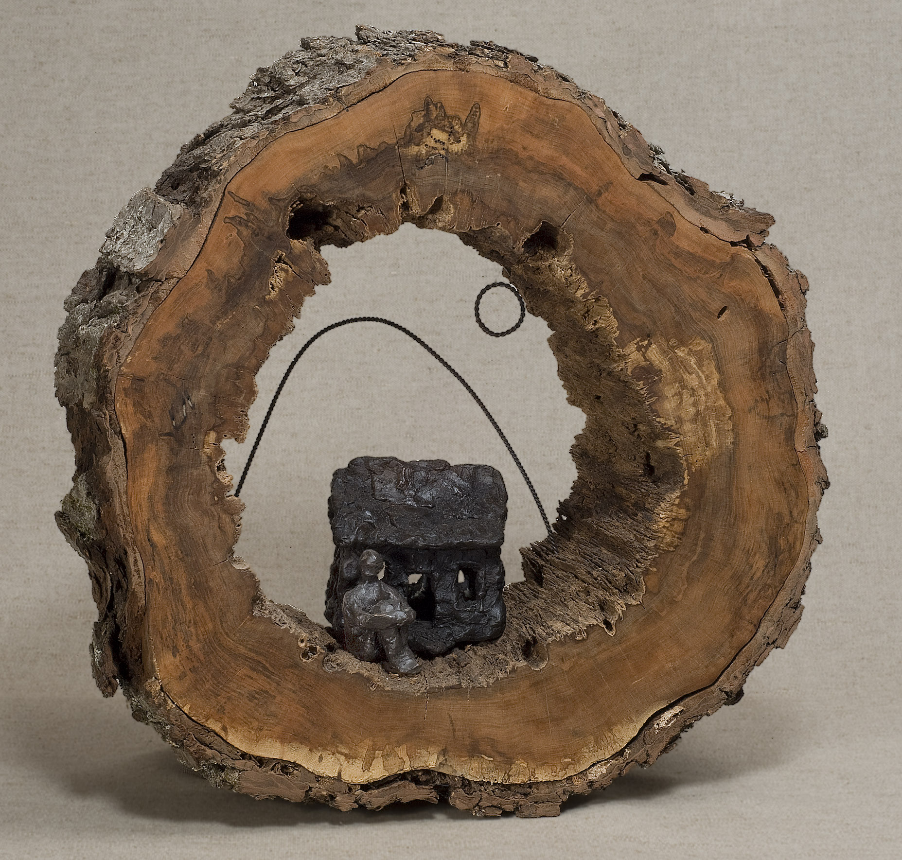 Returning Home , from the Ox Herding Series, Sculpture LH