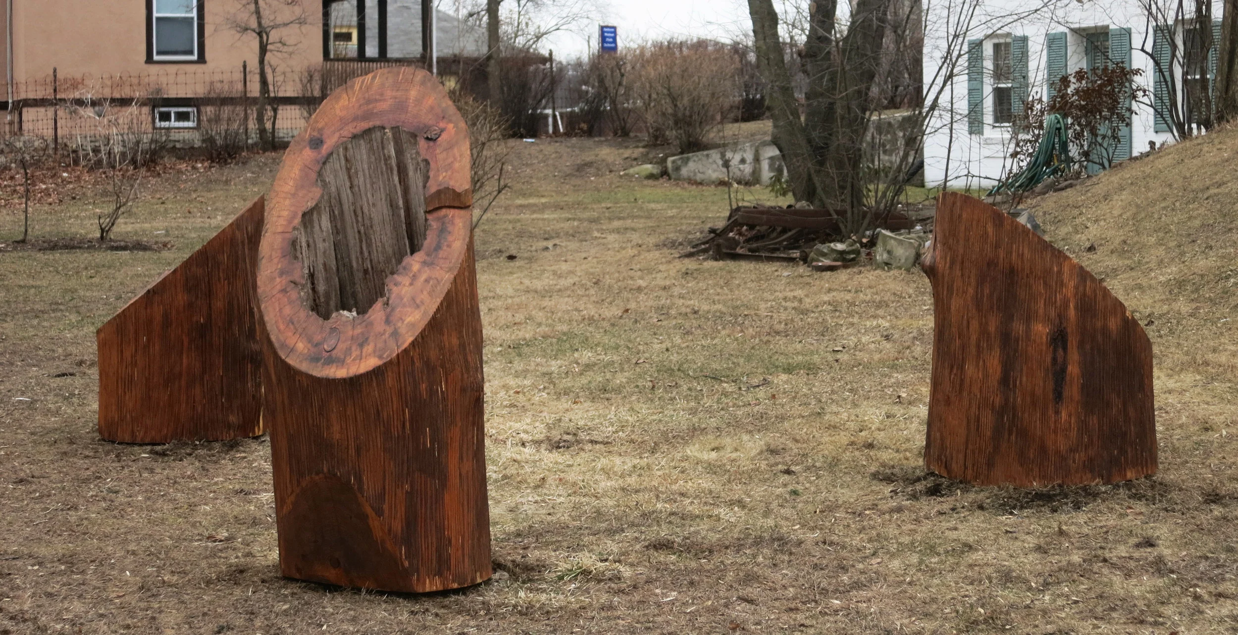 Ordinary Pine , partial view, installed at Jackson Homestead, Newton, MA