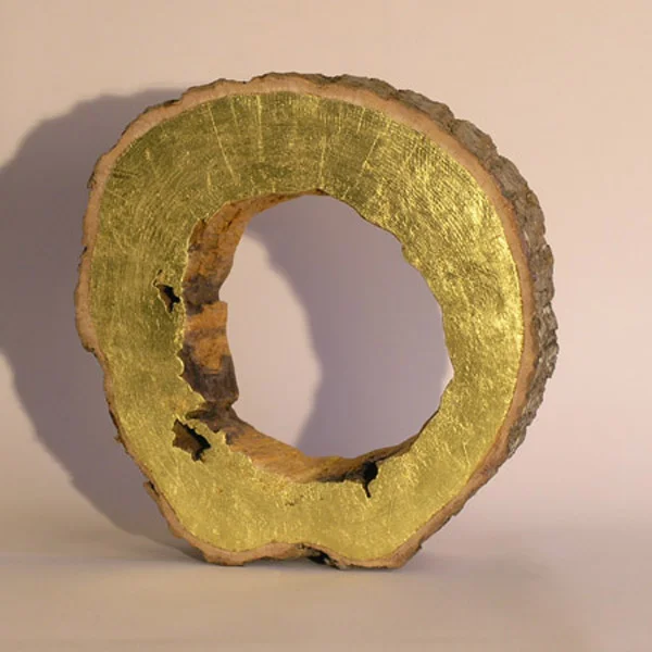 OM, wood and goldleaf, LH