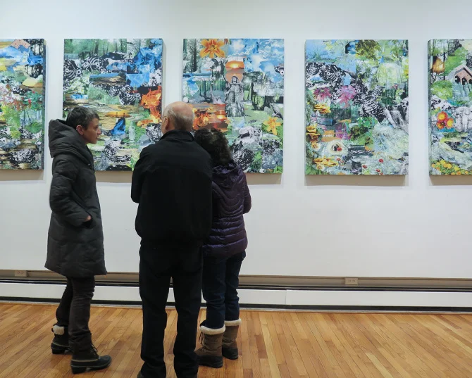 John Davis Gallery, Hudson, New York, (Scrap Wrenn far left)