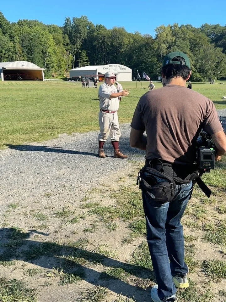 Mustafa and I are lucky enough to get to do some really fun shoots together.  This one was Vintage Baseball (1864 rules) at the Rhinebeck Aerodrome.  So much fun - go Guards!  I want to go back and fly in one of those cool biplanes next.