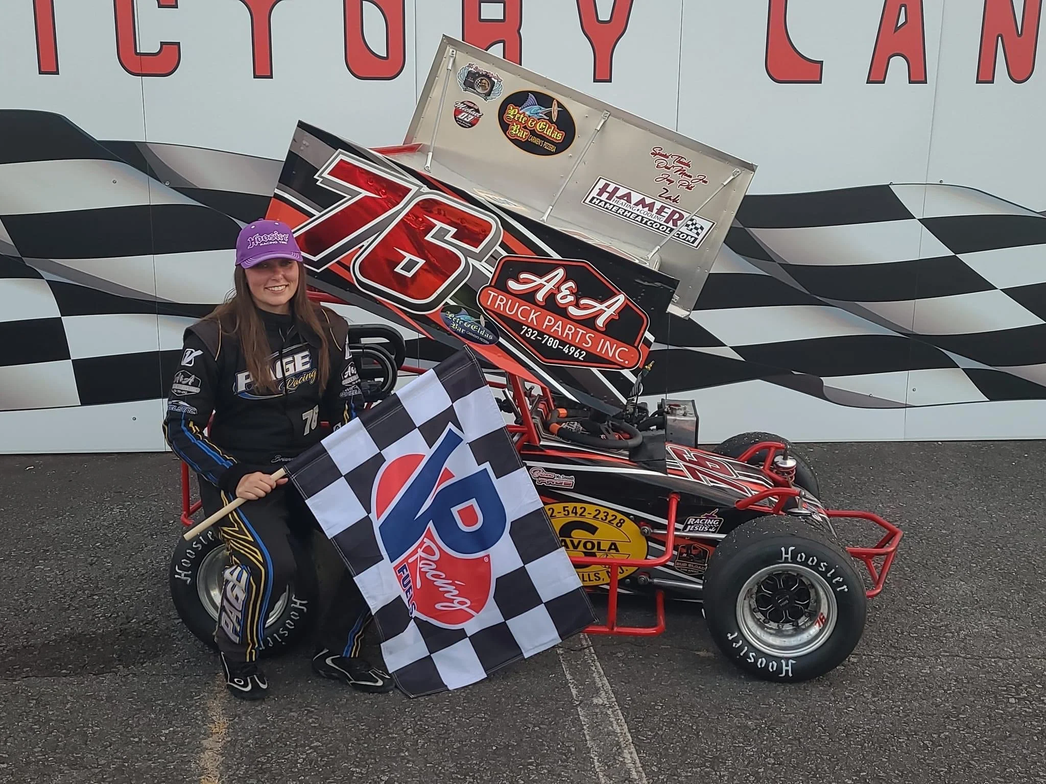 BRIANNA PAGE SCORES FIRST CAREER ATQMRA FEATURE VICTORY AT WALL STADIUM