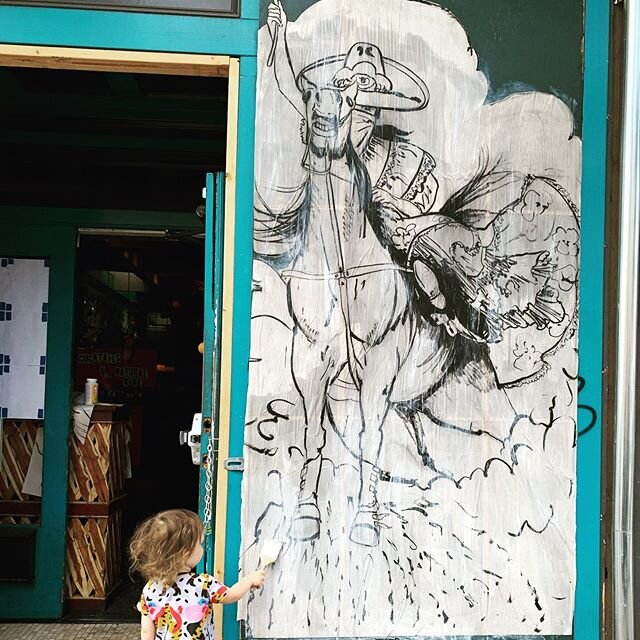 We pasted a charra up at Loló! Come check it out and pick up some yummy food!
#lolorestaurantsf #jamieemerick #streetart