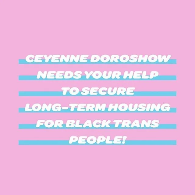 As we continue our fight to #DefundThePolice, let&rsquo;s model how those funds should be used on the other side. In this moment, @doroshow and @glits_inc are supporting Black trans people who are leaving prison and need housing. This week help sprea
