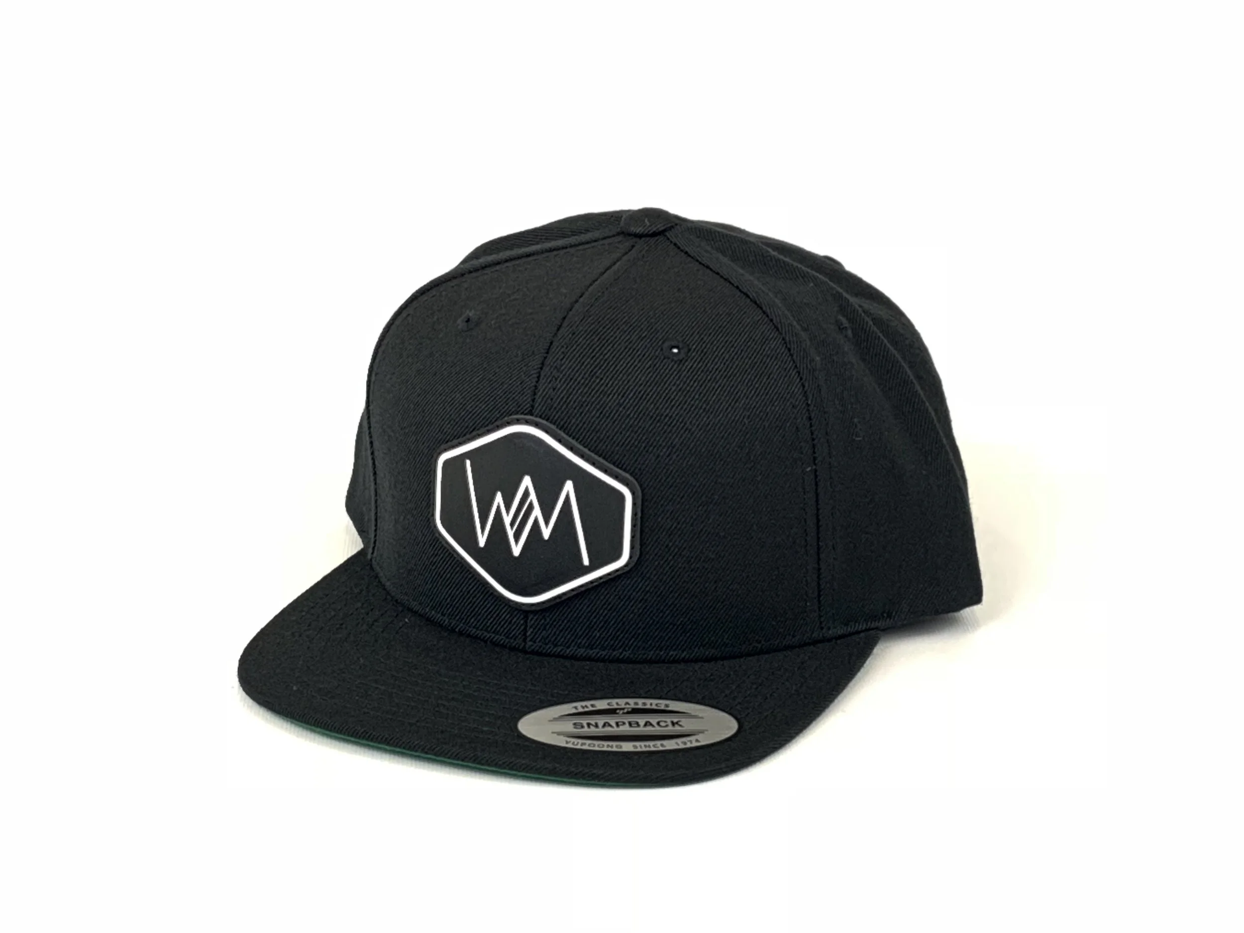 Handmade Leather Patch WM Snap back