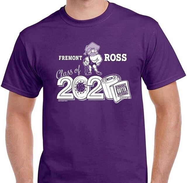 FREMONT ROSS GRADS here is the design for our FREE gift to you for being loyal customers over the years!  Pick-up will begin Friday afternoon at 1:00.