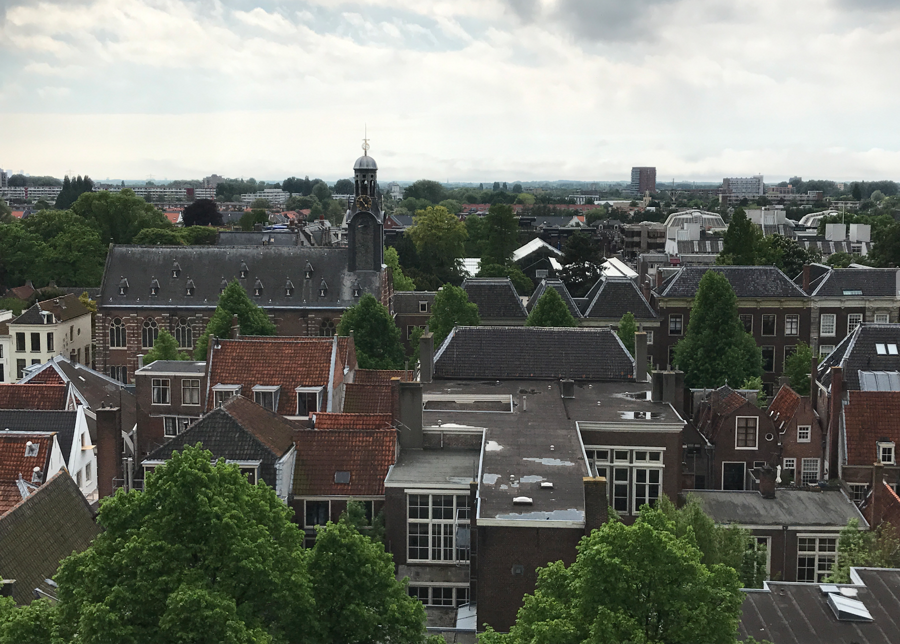 Fenomenaal uitzicht over de stad vanop de Pieterskerk (je moet er wel 117 treden voor over hebben). 