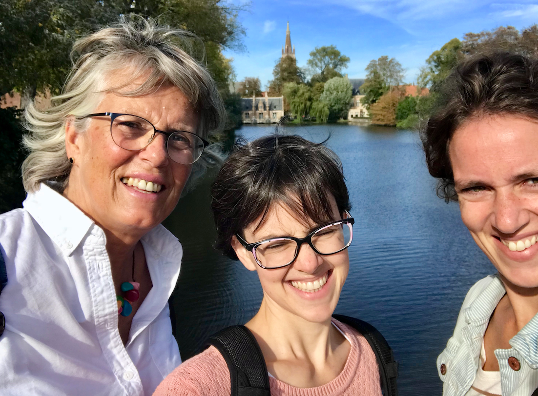 Blije eitjes aan het Minnewaterpark.