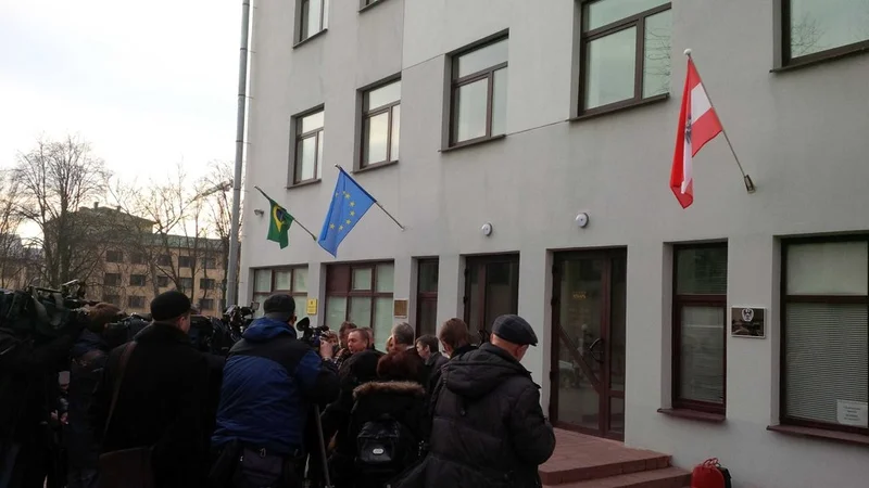 Der Generalsekretär des Außenministeriums, Michael Linhart, eröffnete am 9. Februar 2016 die Österreichische Botschaft in Minsk. Bild: MFA Belarus