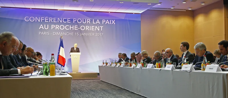 Außenminister Sebastian Kurz bei der Nahost-Friedenskonferenz in Paris. 15. Jänner 2017. Photo: Dragan Tatic