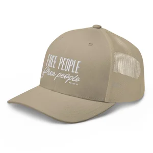 Free People Distressed Beige Trucker Hat Adjustable Casual Going Out Comfort Free People Distressed Beige Trucker Hat Adjustable Casual  main image 3