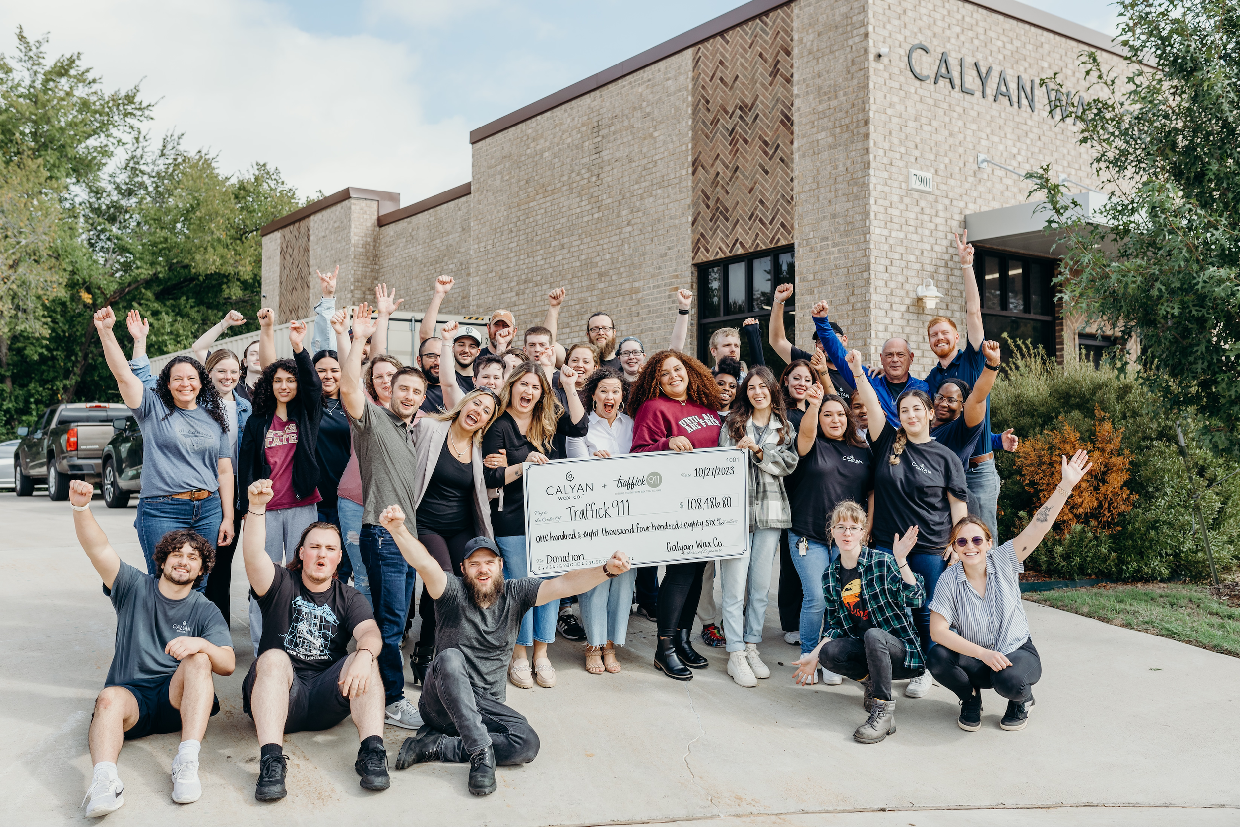 Calyan's largest donation to date! 🥳
