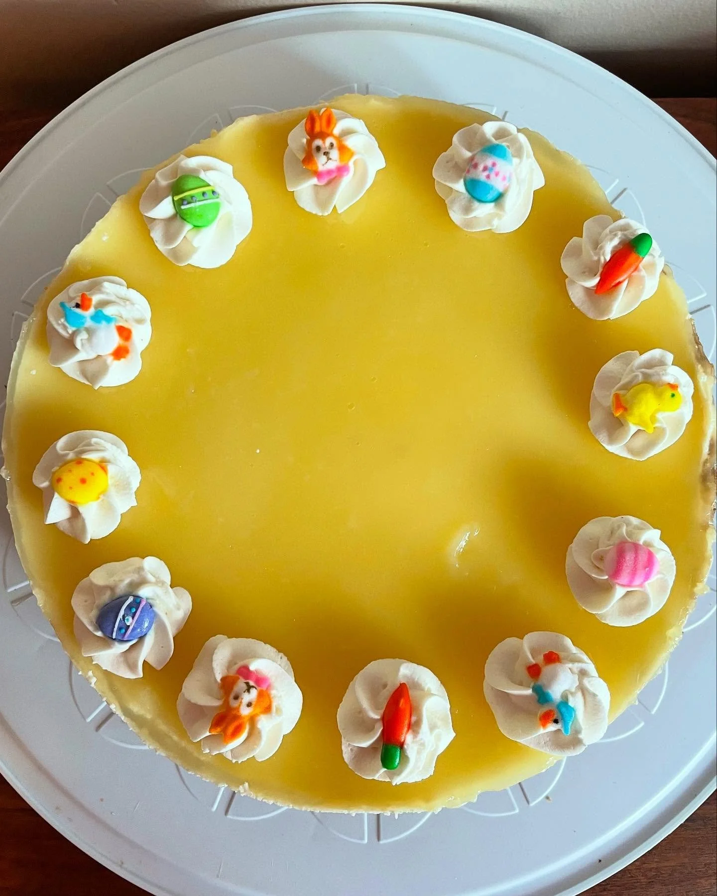 We&rsquo;re a little early for Easter, but I just came across this lemon sambuca cheesecake that I made and decorated for Easter one year, and I looooved all the colors 😍