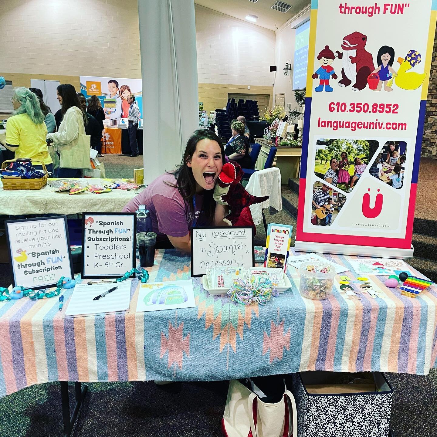 We are ready for the Tri-State Homeschool Conference! FREE first-month &ldquo;Spanish through FUN&rdquo; subscriptions for families and teachers! PM to get the same deal!
#tshsconf2023 #homeschool #homeschoolforeignlanguage #spanishforkids