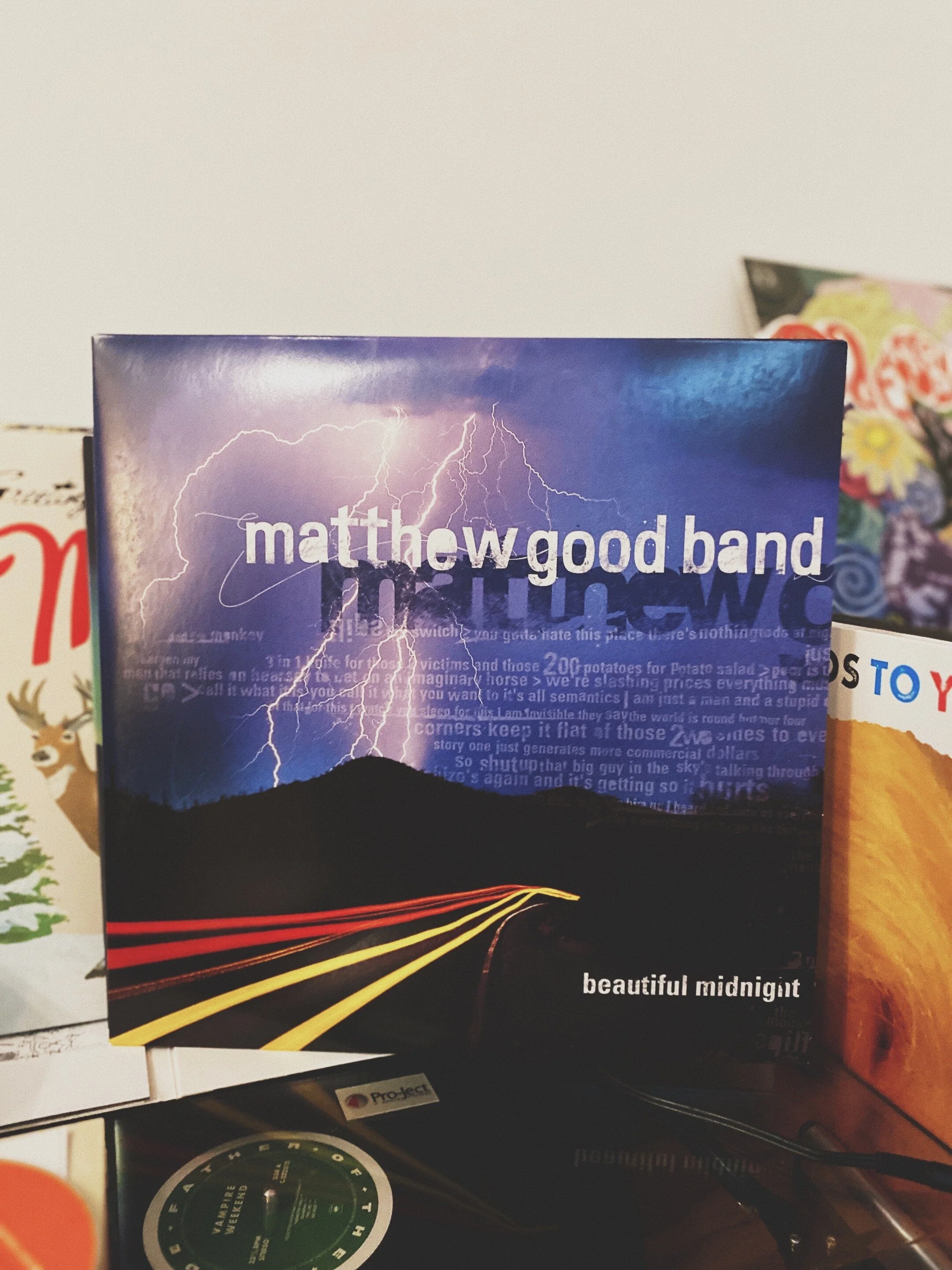 6. Matthew Good Band: Beautiful Midnight   I was 21 and I was frustrated. Things were not going the way I imagined with my band. After releasing our debut, we had played a lot shows and people started to ask for a follow-up album. Well, it was a lot more expensive than nowadays to run to a studio, so we decided to invest in building a studio of our own. We bought some microphones and a mixing desk and learned on the go.  We ended up with a few songs. Some sounded like crap and some sounded ok. But it was nothing we would put out. Mich, our drummer, and I were most of the time abroad studying at different universities and it was getting harder to feel like a real band. Things had changed and everything seemed complicated and heavy.  Our bassist  Jean-Claude  (a.k.a.  Birkel , I never call him by his first name) came by one day in his weird looking little  Ford Ka  and we drove around listening to his newest discovery, this Canadian guy  Matthew Good  and his band.  Boy, that was an angry record. Hard to find a sunray in this one. It was released in  late 99  and you could literally hear the paranoia and the angst of this  new millennium  looming around the corner.  It really hit a nerve with me as I was going to this phase of transition and I still remember driving trough the night with no real destination listening to  „Suburbia“.